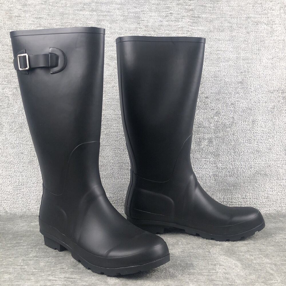 Nomad Hurricane III Matte Black Waterproof Rain Boots Women Size 10